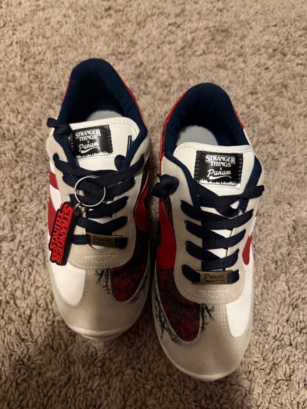 Stranger Things x Kids Red & White Sneaker